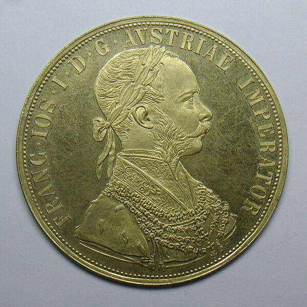 Quadruple gold ducat of Franz Joseph I