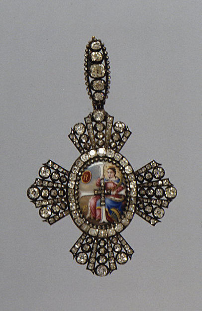 Order badge with enamel and diamonds