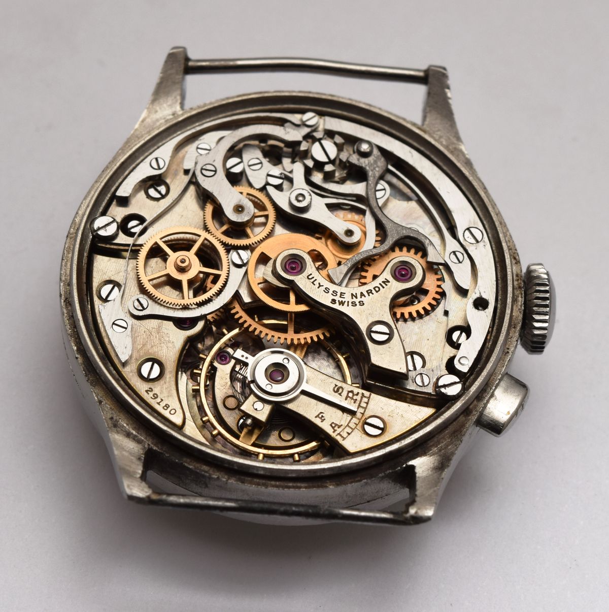 Open chronograph movement