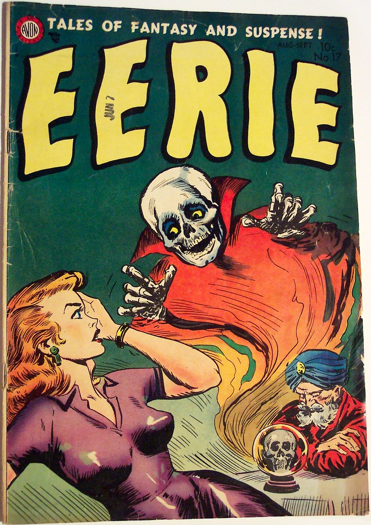 Cover of Eerie comic #17 from 1954